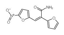 2-(2-呋喃基)-3-(5-硝基-2-呋喃基)丙烯酰胺结构式