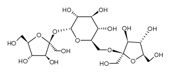 O-β-D-fructofuranosyl-(1→6)-β-D-fructofuranosyl-α-D-glucopyranoside Structure