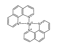 bis(1,10-phenanthroline)silver(I)(1+)结构式