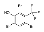 2,4,6-三溴-3-(三氟甲基)苯酚结构式