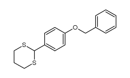 2-(4-benzyloxy-phenyl)-1,3-dithiane结构式