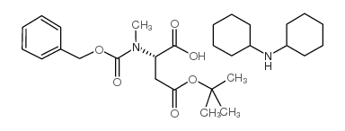 N-甲基-N-[苄氧羰基]-L-天冬氨酸 4-叔丁酯结构式