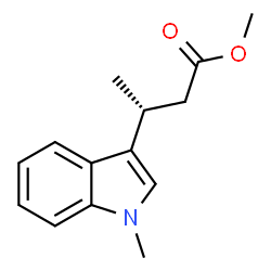 Methyl (3R)-(-)-3-(1-methylindol-3-yl)butanoate Structure