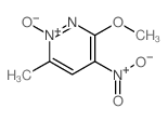 3-Methoxy-6-methyl-4-nitro-6H-pyridazine 1-oxide structure