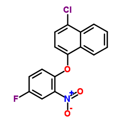 1-Chloro-4-(4-fluoro-2-nitrophenoxy)naphthalene结构式