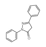 2,4-dihydro-2,5-diphenyl-3H-Pyrazol-3-one structure