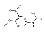 N-(4-甲氧基-3-硝苯基)乙酰胺结构式