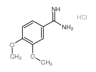 3,4-二甲氧基苄脒盐酸盐结构式