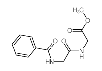 methyl 2-[(2-benzamidoacetyl)amino]acetate Structure