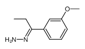 (1-(3-methoxyphenyl)propylidene)hydrazine Structure