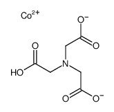 hydrogen [N,N-bis(carboxymethyl)glycinato(3-)-N,O,O',O'']cobaltate(1-) Structure
