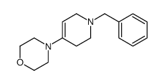 4-(1-benzyl-3,6-dihydro-2H-pyridin-4-yl)morpholine结构式
