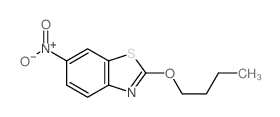 Benzothiazole, 2-butoxy-6-nitro-结构式