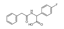 (+/-)-N-phenylacetyl-p-fluorophenylglycine结构式