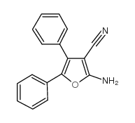 2-氨基-4,5-二苯基-3-呋喃甲腈结构式