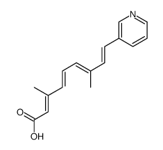 (2Z,4Z,6Z,8Z)-3,7-dimethyl-9-pyridin-3-ylnona-2,4,6,8-tetraenoic acid结构式