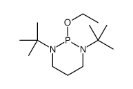 1,3-ditert-butyl-2-ethoxy-1,3,2-diazaphosphinane结构式