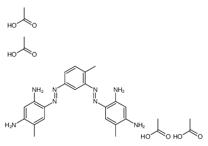 4,4'-[(4-methyl-1,3-phenylene)bis(azo)]bis[6-methylbenzene-1,3-diammonium] acetate (1:4) Structure
