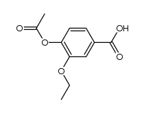 4-acetoxy-3-ethoxy-benzoic acid结构式