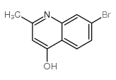 7-溴-2-甲基-4-喹啉醇结构式