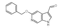 5-苄氧基-6-氮杂吲哚-3-甲醛结构式