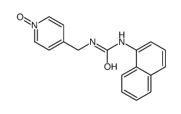 1-naphthalen-1-yl-3-[(1-oxidopyridin-1-ium-4-yl)methyl]urea Structure