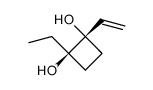 trans-1-Ethyl-2-vinyl-cyclobutan-1,2-diol结构式