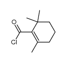 1-Cyclohexene-1-carbonyl chloride, 2,6,6-trimethyl- (9CI)结构式