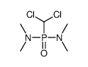 N-[dichloromethyl(dimethylamino)phosphoryl]-N-methylmethanamine结构式