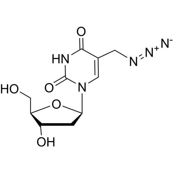 Thymidine, a-azido- (9CI)结构式
