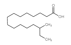 14-methyl Palmitic Acid Structure