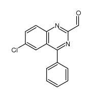 6-氯-4-苯基 喹唑啉-2-甲醛结构式