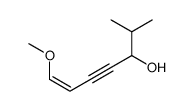 7-methoxy-2-methylhept-6-en-4-yn-3-ol结构式