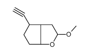 4-ethynyl-2-methoxy-3,3a,4,5,6,6a-hexahydro-2H-cyclopenta[b]furan Structure