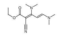 ethyl 2-cyano-3,5-bis(dimethylamino)penta-2,4-dienoate结构式