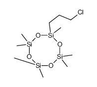 2-(3-chloropropyl)-2,4,4,6,6,8,8-heptamethyl-1,3,5,7,2,4,6,8-tetraoxatetrasilocane结构式