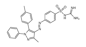 N-carbamimidoyl-4-(3-methyl-1-phenyl-5-p-tolyl-1H-pyrazol-4-ylazo)-benzenesulfonamide Structure