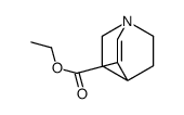 1-Azabicyclo[2.2.2]oct-2-ene-3-carboxylic acid ethyl ester结构式