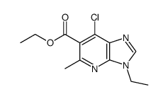 7-chloro-3-ethyl-5-methyl-3H-imidazo[4,5-b]pyridine-6-carboxylic acid ethyl ester Structure