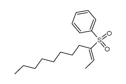 (E)-3-benzenesulfonyl-2-undecene Structure
