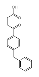4-(4-苄基-苯基)-4-氧代-丁酸结构式