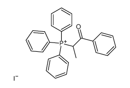 (1-oxo-1-phenylpropan-2-yl)triphenylphosphonium iodide结构式