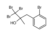 1,1,1-tribromo-3-(2-bromophenyl)-2-methylpropan-2-ol结构式