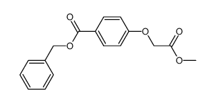 Methyl a-(4-benzyloxycarbonylphenoxy)acetate Structure