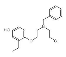 benzyl-(2-chloroethyl)-[2-(2-ethylphenoxy)ethyl]azanium,chloride结构式