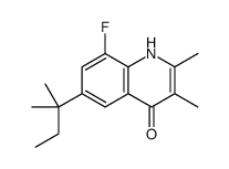 8-fluoro-2,3-dimethyl-6-(2-methylbutan-2-yl)-1H-quinolin-4-one Structure