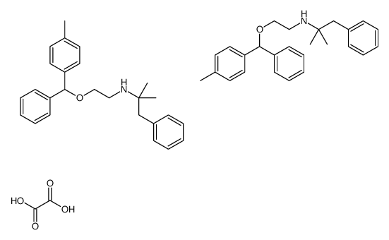 Phenethylamine, alpha,alpha-dimethyl-N-(2-((4-methylphenyl)phenylmetho xy)ethyl)-, ethanedioate (2:1)结构式