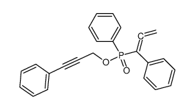 phenyl-(1-phenyl-propadienyl)-phosphinic acid 3-phenyl-prop-2-ynyl ester结构式