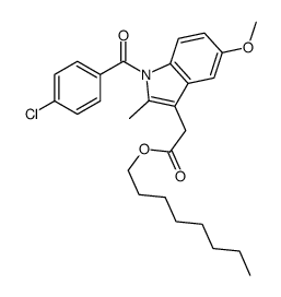 octyl 2-[1-(4-chlorobenzoyl)-5-methoxy-2-methylindol-3-yl]acetate Structure