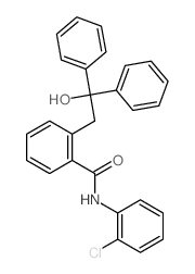 N-(2-chlorophenyl)-2-(2-hydroxy-2,2-diphenyl-ethyl)benzamide Structure